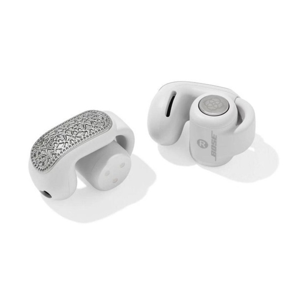 Bose x Kendra Scott Ultra Open-Ear Rhodium Filigree True Wireless Silver Earbuds